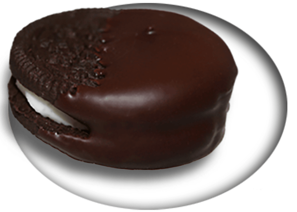 Chocolate Covered Everything — penguins - It’s just like your favorite cookie and creme sandwich... but it’s even better! It’s organic and dipped in dark chocolate, of course! Shipping, delivery, and pick up. Place your order!