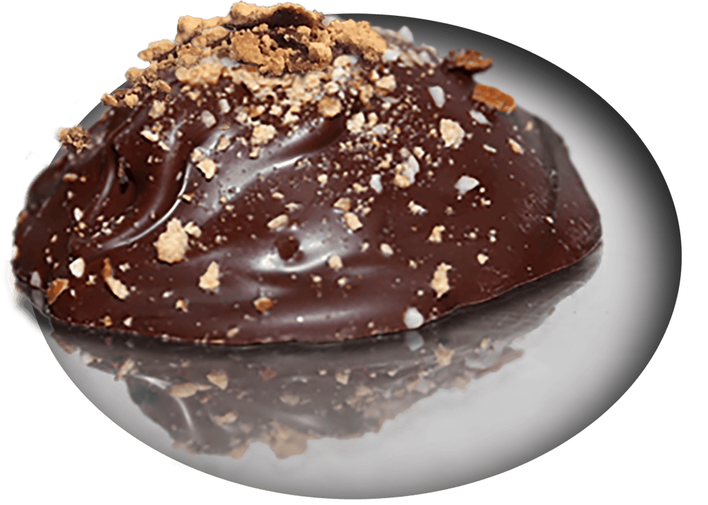 Chocolate Covered Everything — pbBreakups - Dark chocolate stuffed with 100% sprouted whole grain crushed organic pretzels and organic peanut butter — topped with 100% sprouted whole grain organic pretzel bits. Shipping, delivery, and pick up. Place your order!