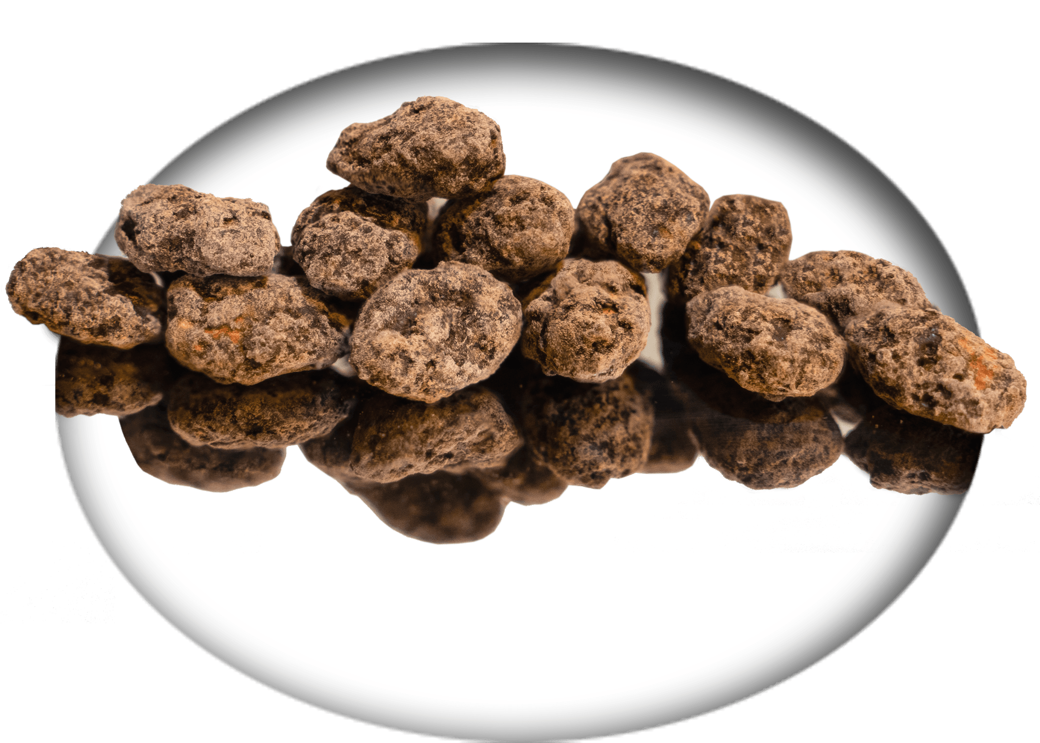Chocolate Covered Everything — dusty A's - Organic raw almonds covered and dusted in dark chocolate. Shipping, delivery, and pick up. Place your order! 