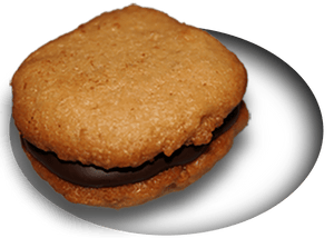 Chocolate Covered Everything — EddieBurgers - The best organic whole wheat peanut butter cookie you’ll ever taste... turned into a sandwich!  Middled with organic peanut butter & dark chocolate.  100% organic whole wheat flour. Shipping, delivery, and pick up. Place your order!