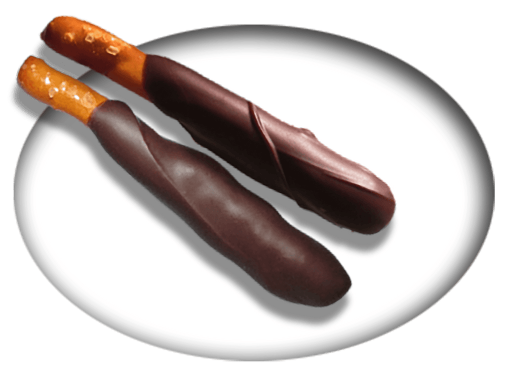 Chocolate Covered Everything — Oliver untwists - Dark chocolate dipped gluten-free pretzel sticks. Shipping, delivery, and pick up. Place your order!