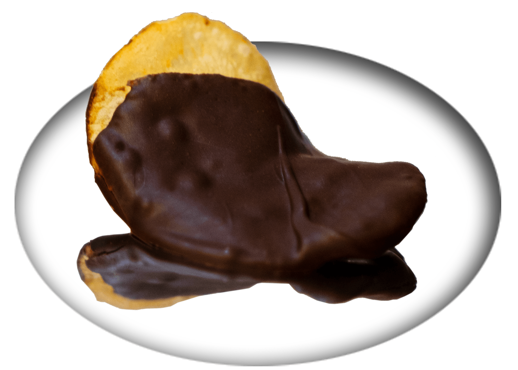 Chocolate Covered Everything — spuds - Dark chocolate dipped organic potato chips. Shipping, delivery, and pick up. Place your order!
