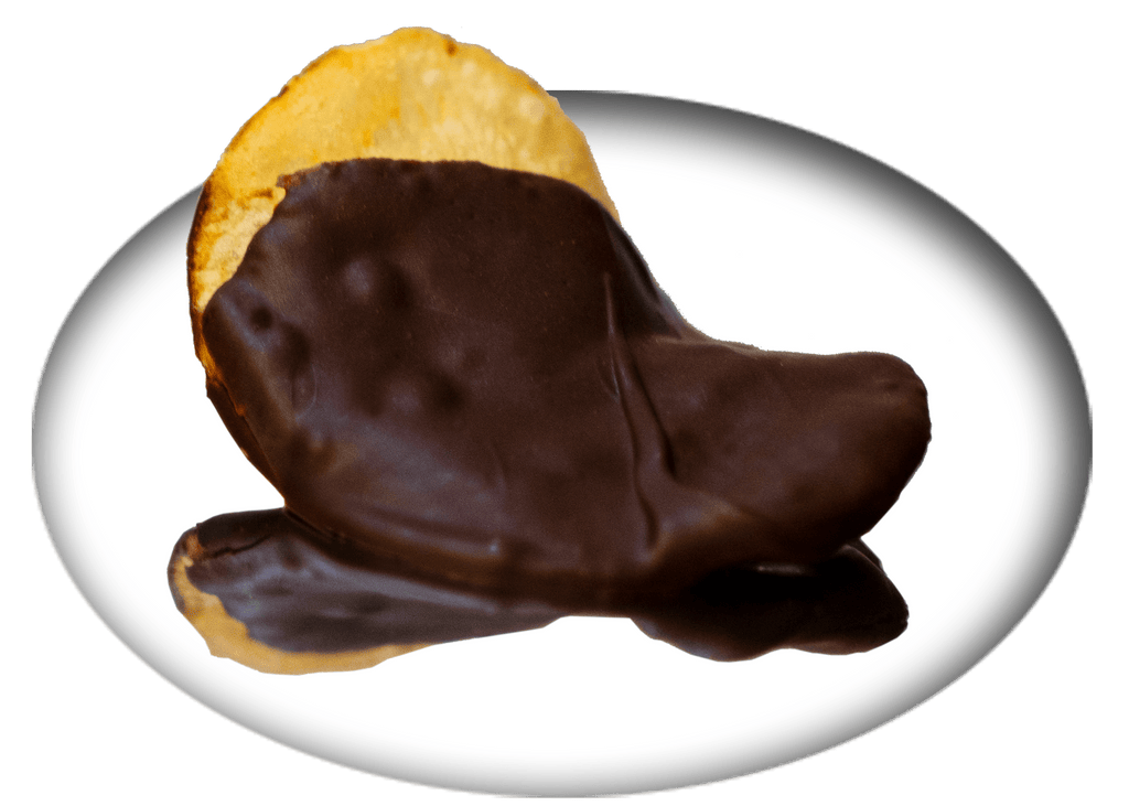 Chocolate Covered Everything — spuds - Dark chocolate dipped organic potato chips. Shipping, delivery, and pick up. Place your order!