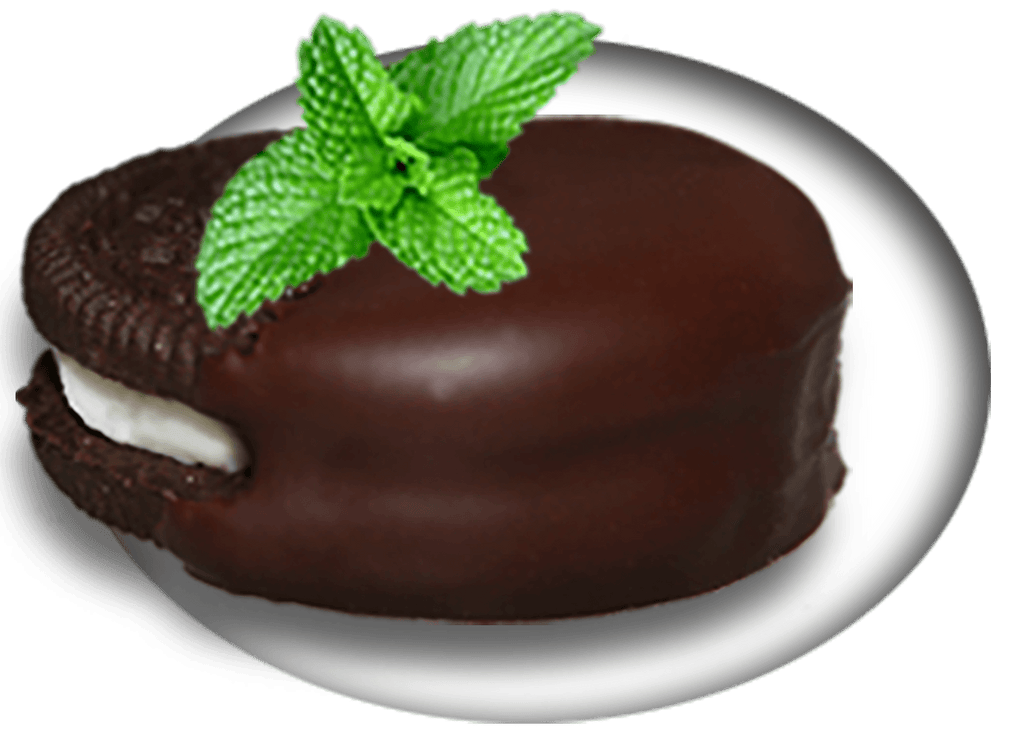 Chocolate Covered Everything — icy penguins - Organic minty cookie & creme sandwich, dipped in dark chocolate. Shipping, delivery, and pick up. Place your order!