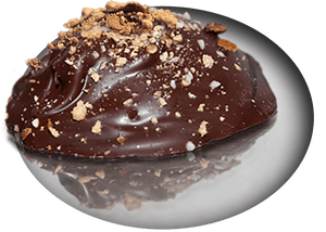 Chocolate Covered Everything — pbBreakups - Dark chocolate stuffed with 100% sprouted whole grain crushed organic pretzels and organic peanut butter — topped with 100% sprouted whole grain organic pretzel bits. Shipping, delivery, and pick up. Place your order!
