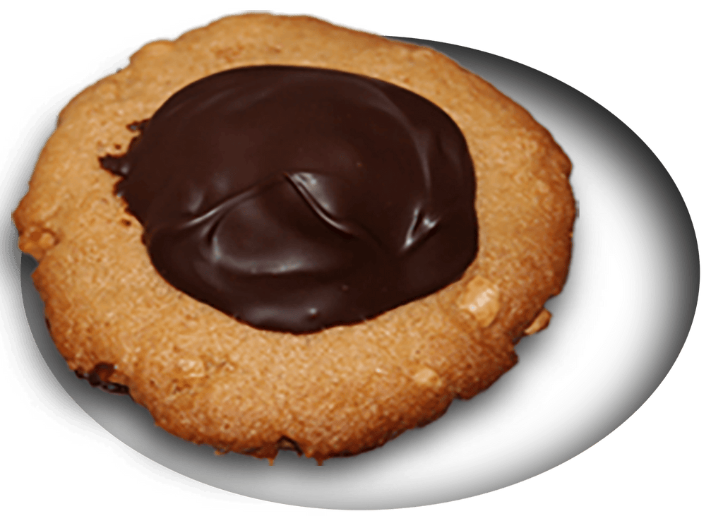 Chocolate Covered Everything — pbEddies - The best homemade organic peanut butter cookie you’ll ever taste!  Bottomed with dark chocolate & topped with dark chocolate covered organic crunchy peanut butter.  100% organic whole wheat flour. Shipping, delivery, and pick up. Place your order!